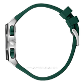 BEVERLY HILLS POLO CLUB BP3718X.375 Green Silver Rubber Strap